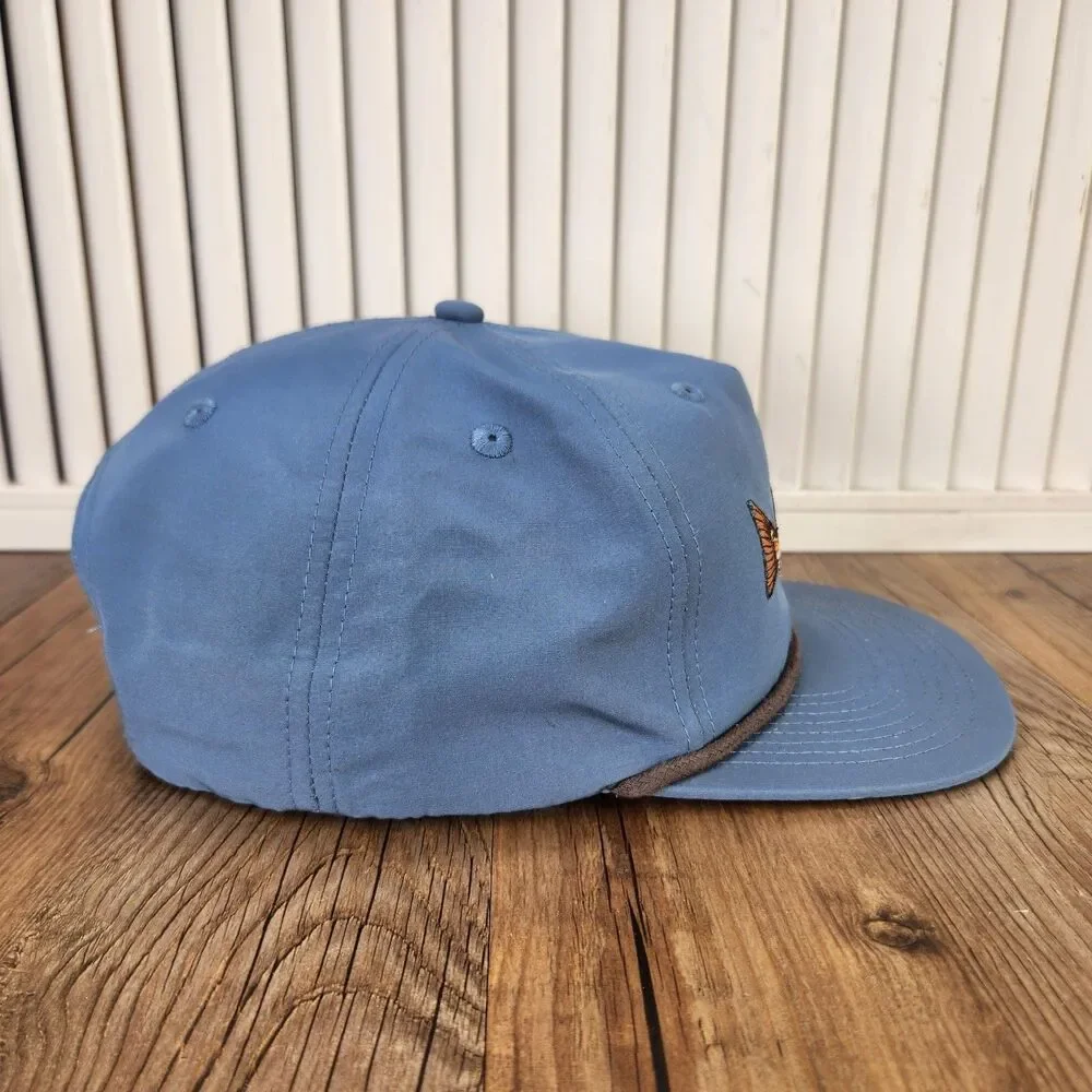 Duck Camp Redfish Hat Coastal Blue Snapback Rope Camping Fishing Outdoor Cap